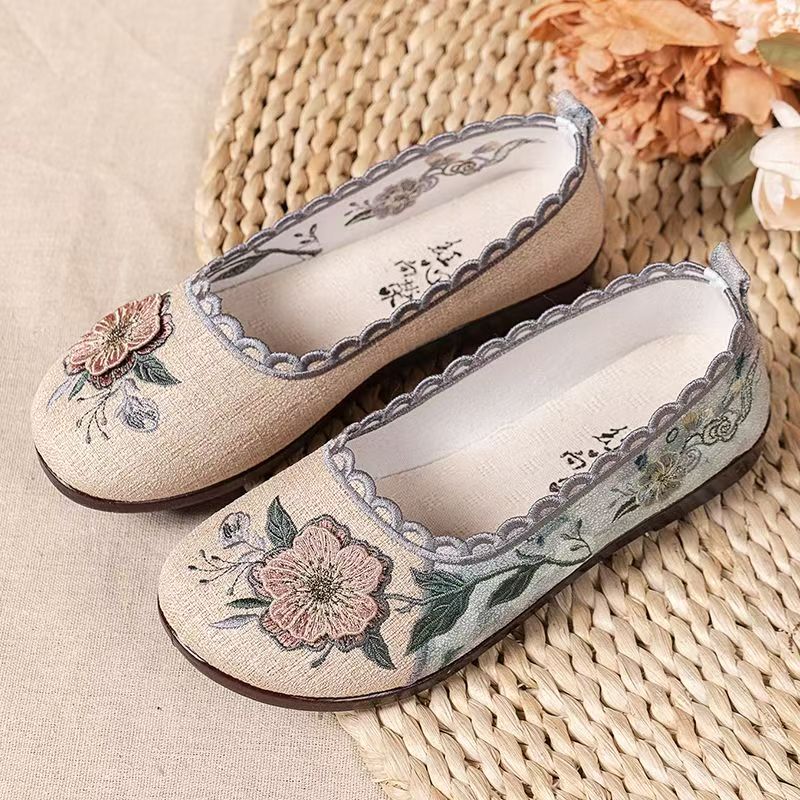 Embroidery Cloth - Women Spring Autumn New Flat sole