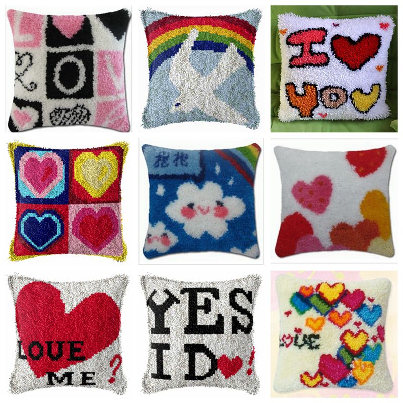 Embroidery X Stitch - Rainbow Love Series Latch Hook Rug