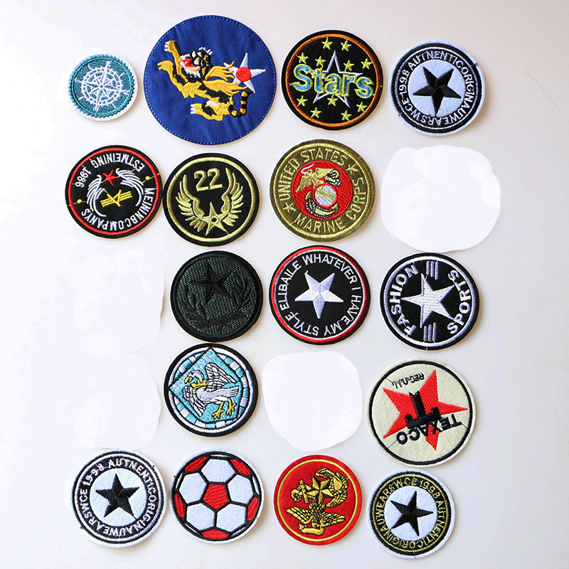 Embroidery Converse - Fashion Round Patch Football Stars Compass
