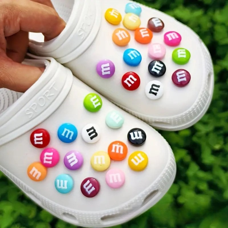 Embroidery Letter M - 15/30Pcs Funny Letter M Bean Chocolate