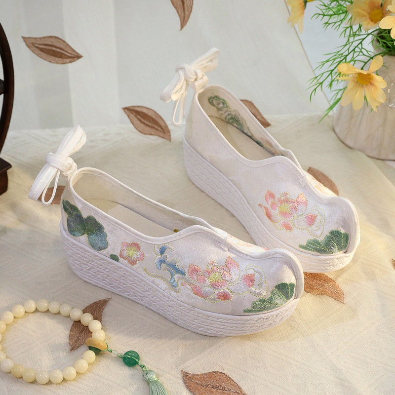 Embroidery Cloth - 2026 Women's White Lotus Embroidery Platform