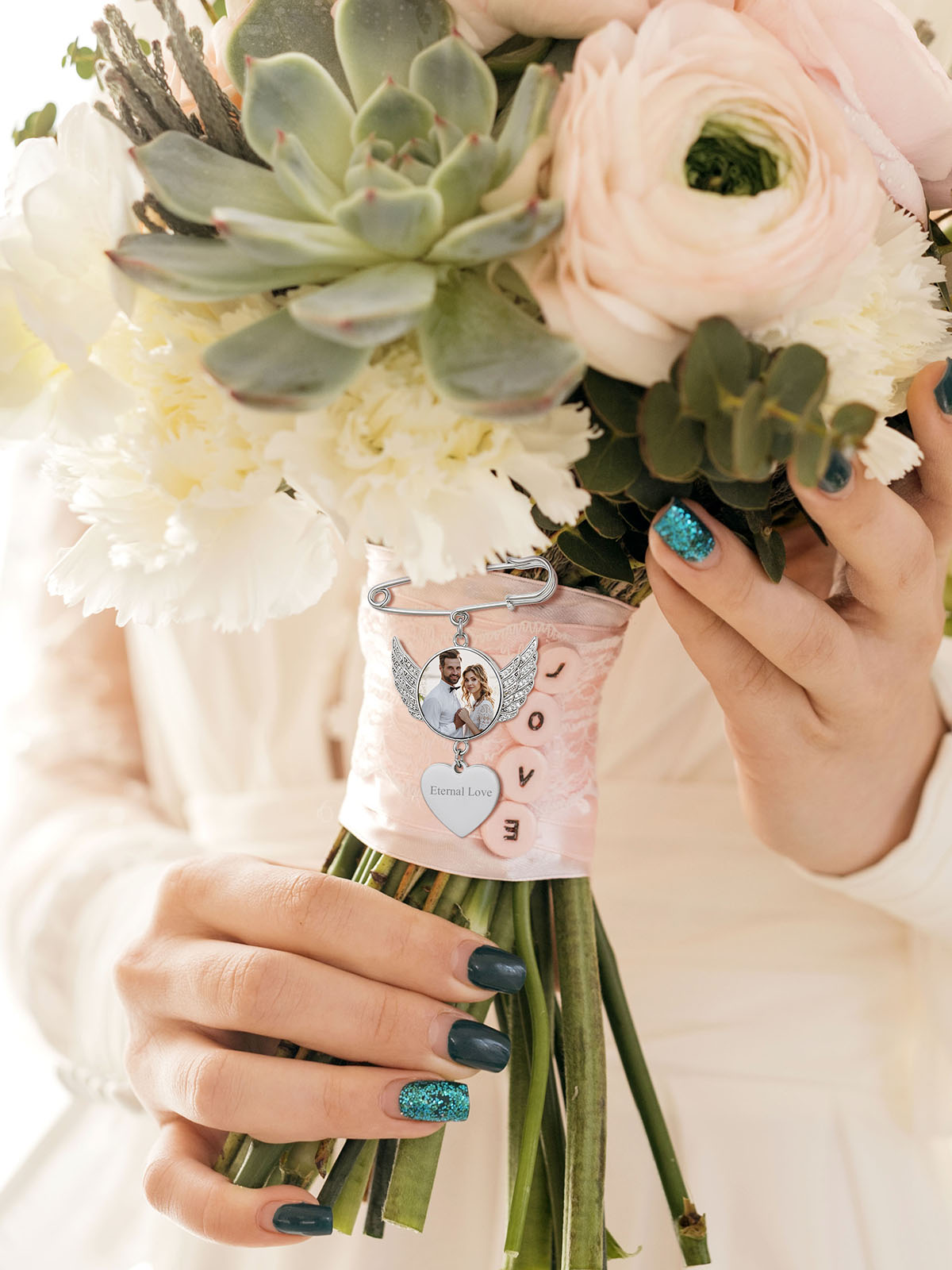 U7 Custom Wedding Bouquet Phot - Embroidery Texture recensione e prezzo