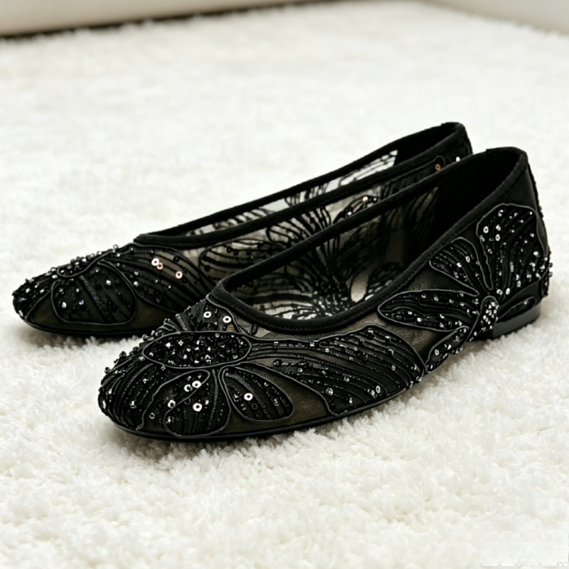 Luxury Designer Ballet Flats f - Embroidery Flat Shoes recensione e prezzo