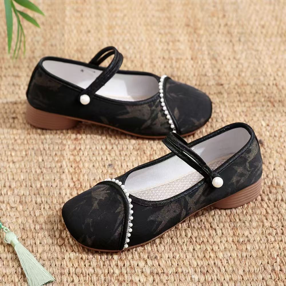Chinese Style Women Low Heel C - Embroidery Cloth recensione e prezzo