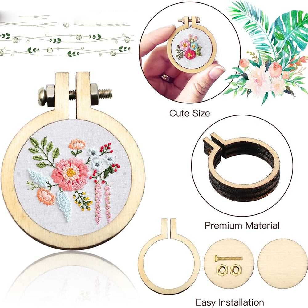 10Pcs/Set Wooden Mini Embroide - Embroidery X Stitch recensione e prezzo
