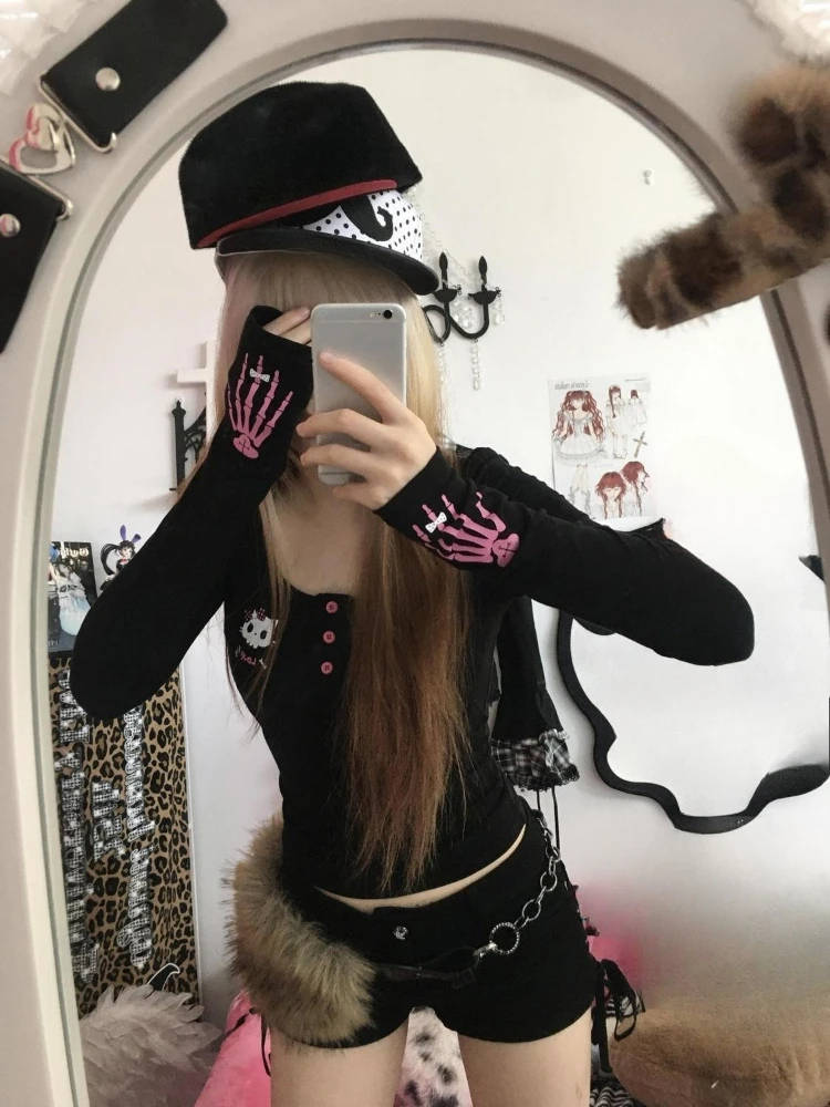 Y2K Vintage Cartoon Print T-Sh - Embroidery Shirt recensione e prezzo