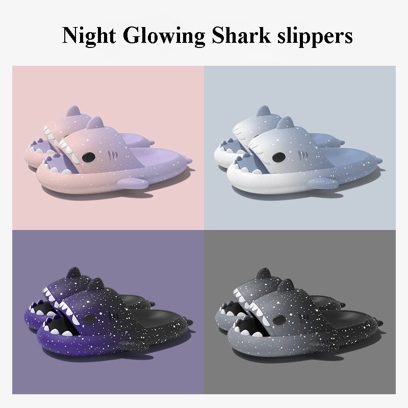 Cute Cartoon Shark Slippers Fo - Embroidery Flat Shoes recensione e prezzo