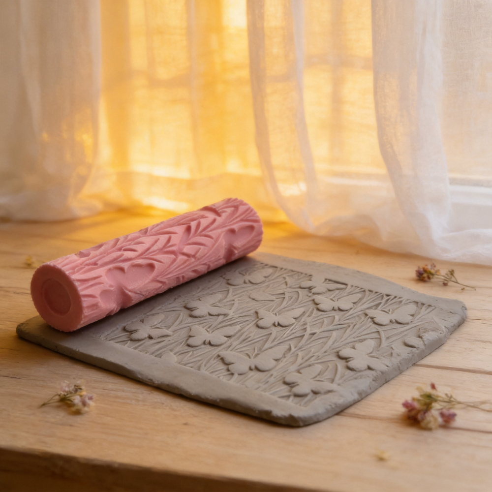 DIY Pottery Craft Rolling Pin  - Embroidery Texture recensione e prezzo