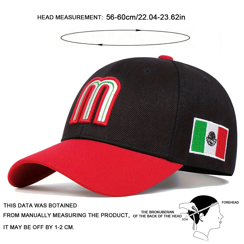 Unisex M Letter Embroidery Bas - Embroidery Letter M recensione e prezzo