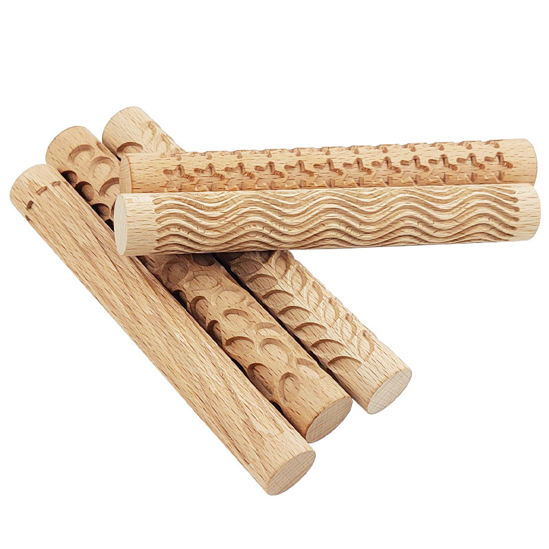 Wooden Texture Rolling Pin Cer - Embroidery Texture recensione e prezzo