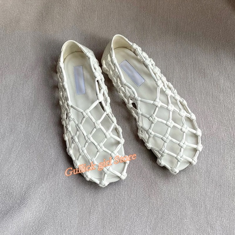 French Woven Mesh Hollow flat  - Embroidery Flat Shoes recensione e prezzo