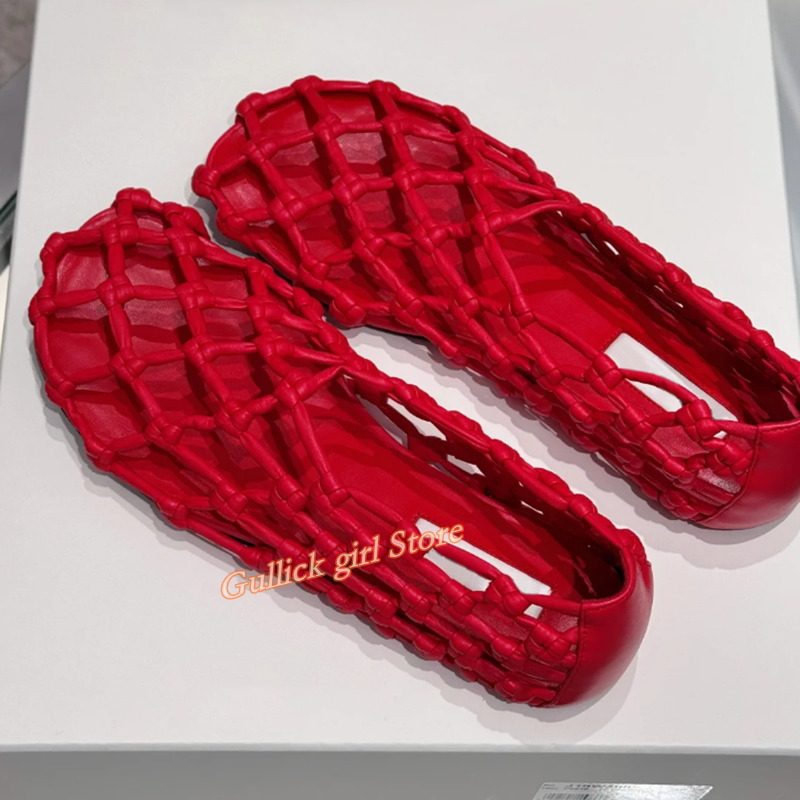 French Woven Mesh Hollow flat  - Embroidery Flat Shoes recensione e prezzo