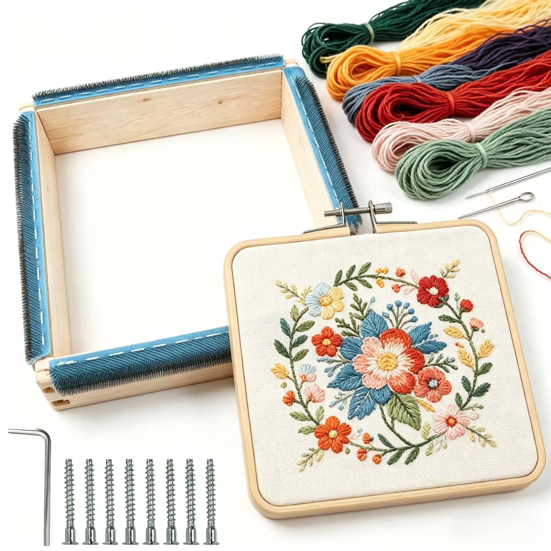 Punch Needle Frame Square Embr - Embroidery Hoop Stand recensione e prezzo