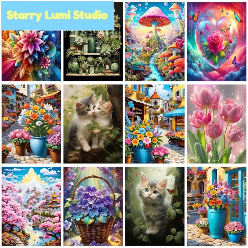 Cross Stitch Diamond Painting  - Embroidery Flower recensione e prezzo