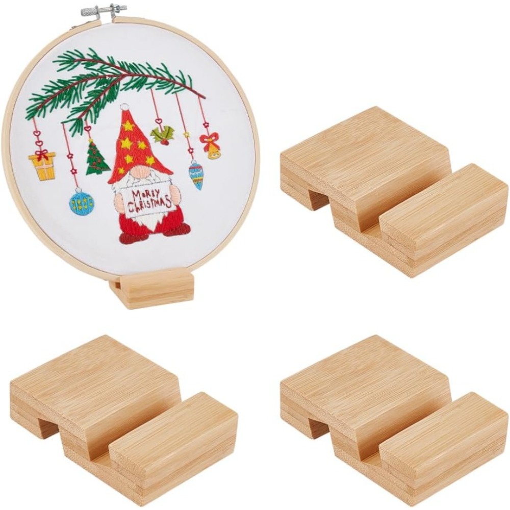 4Pcs Embroidery Hoop Wooden Ba - Embroidery Hoop Stand recensione e prezzo