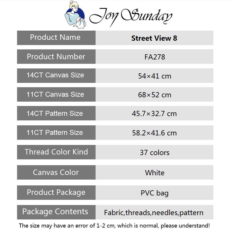 Street View Joy Sunday Cross S - Embroidery X Stitch recensione e prezzo