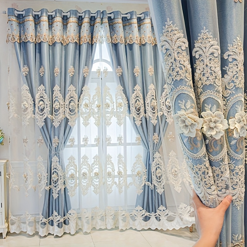 1pc Luxury Double-layer Europe - Embroidery Flower recensione e prezzo