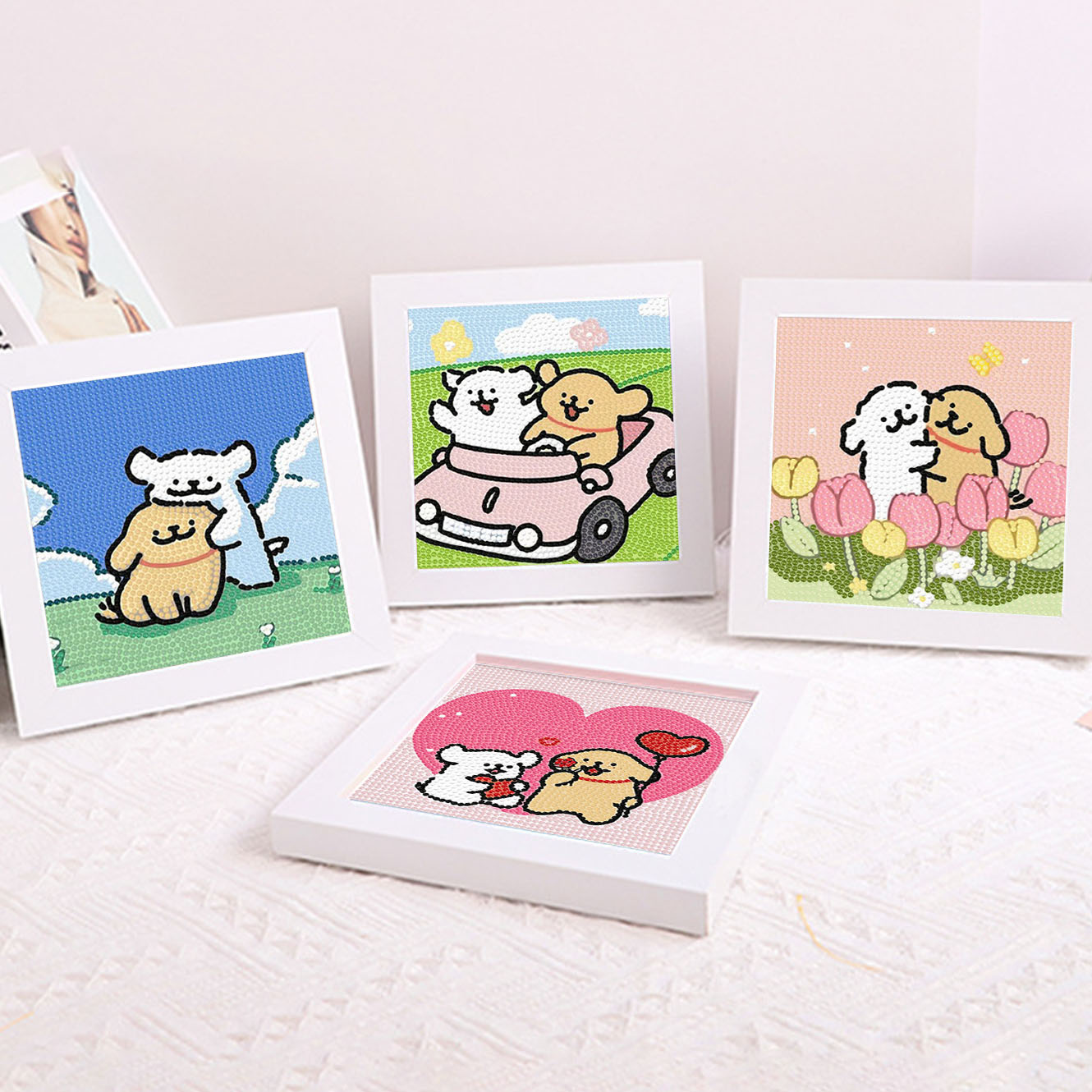 Cartoon Line Puppy Crystal Dia - Embroidery Service recensione e prezzo
