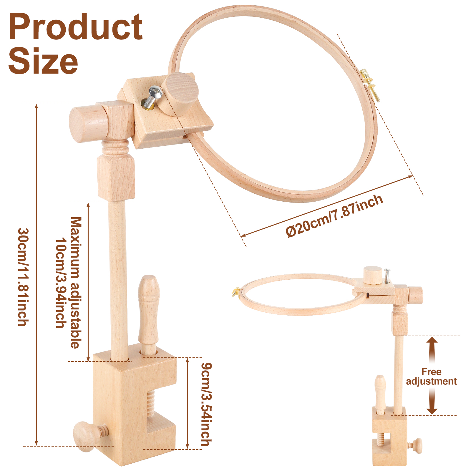 360 Rotation Adjustable Embroi - Embroidery Hoop Stand recensione e prezzo