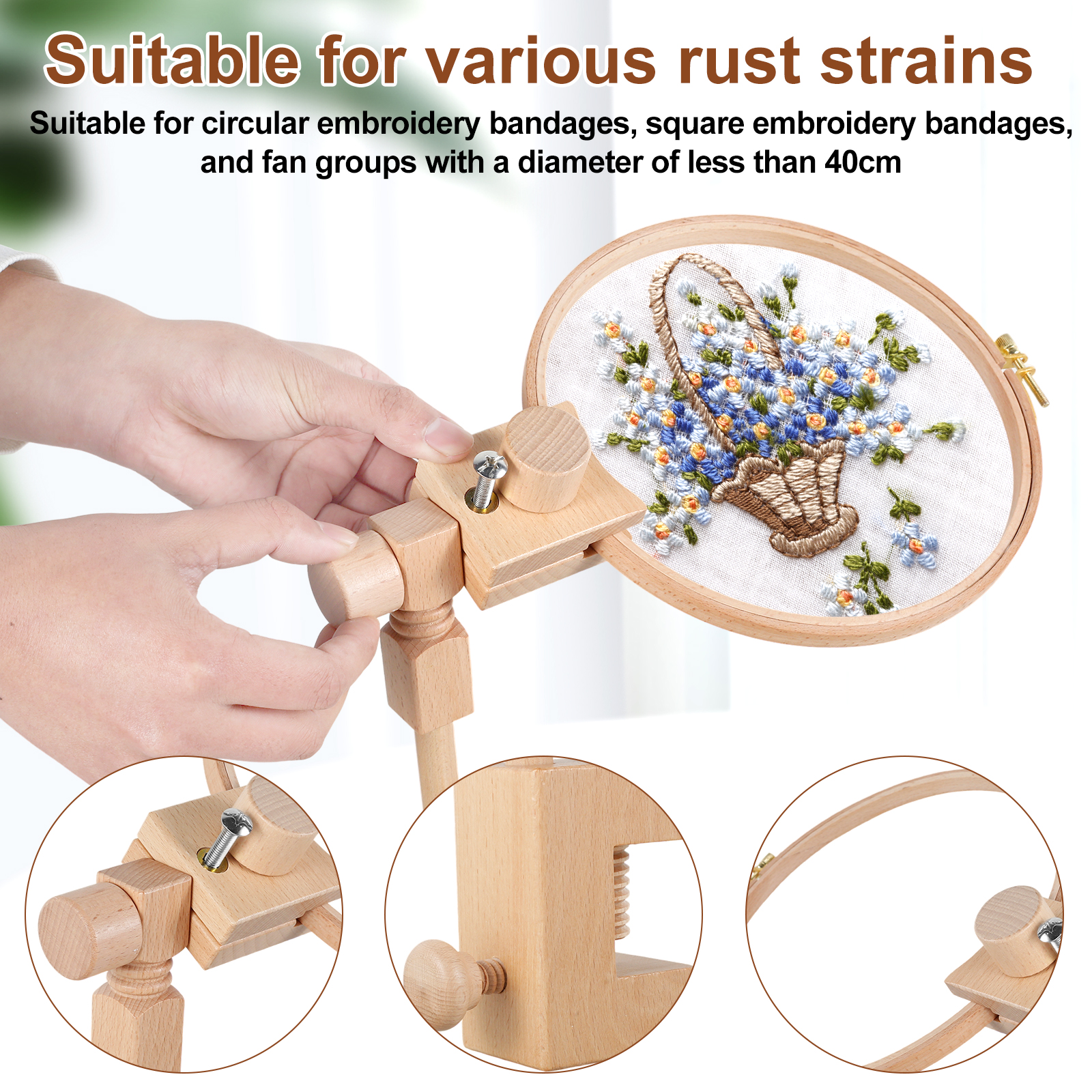 360 Rotation Adjustable Embroi - Embroidery Hoop Stand recensione e prezzo