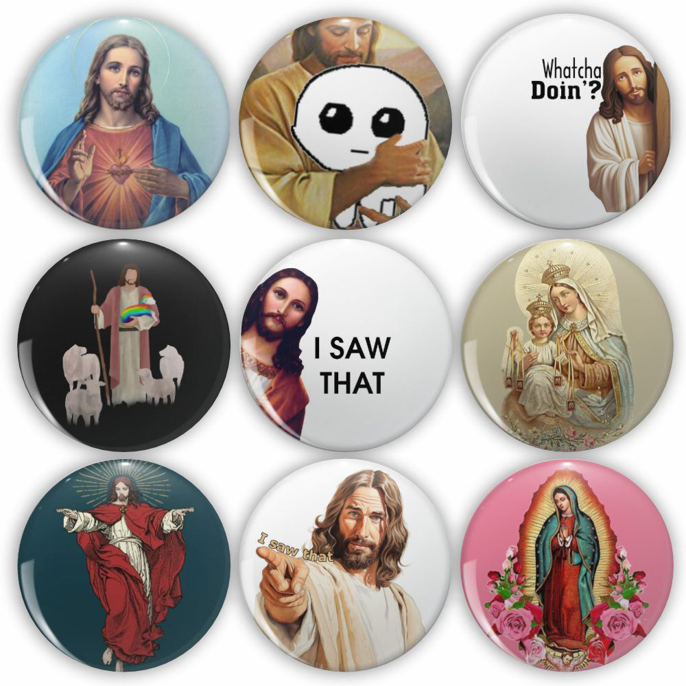Jesus I Saw That Tinplate Pins - Embroidery Letter M recensione e prezzo