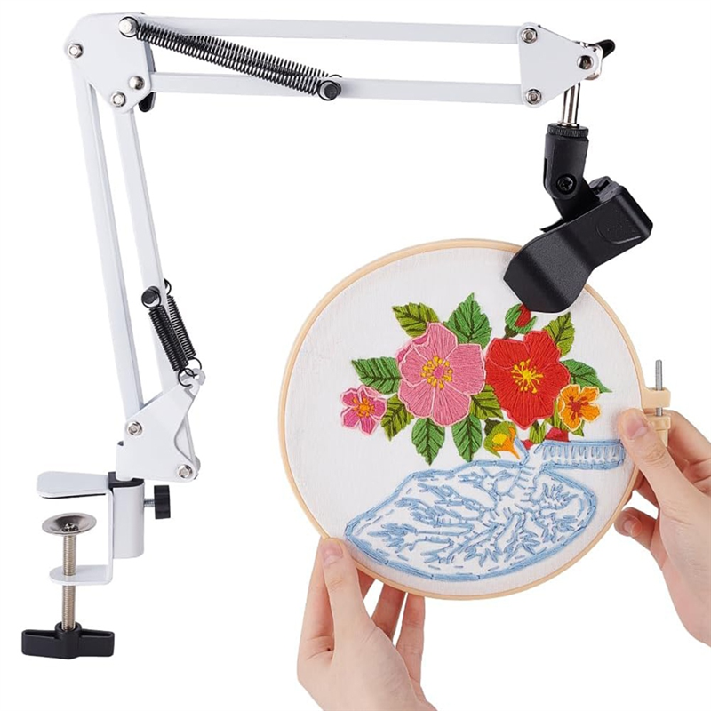 White Embroidery Stand Kit 8Mm - Embroidery Hoop Stand recensione e prezzo