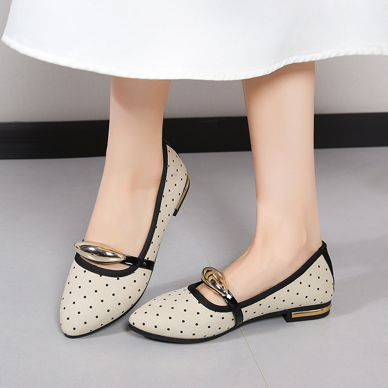 Spring and Autumn Elegant Poin - Embroidery Flat Shoes recensione e prezzo