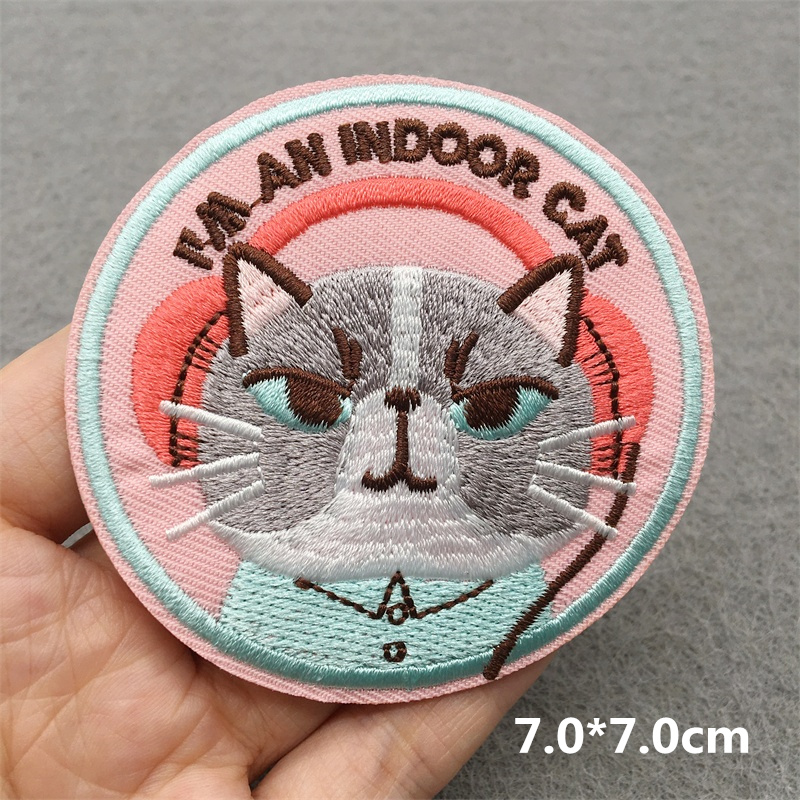 Cat Face Embroidered Patch Car - Embroidery Converse recensione e prezzo