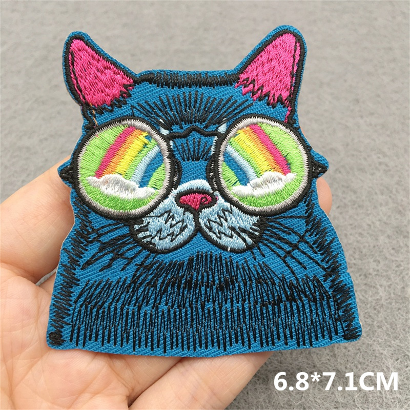Cat Face Embroidered Patch Car - Embroidery Converse recensione e prezzo