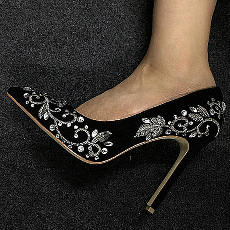 Bling Rhinestone Gold Silver F - Embroidery Flower recensione e prezzo