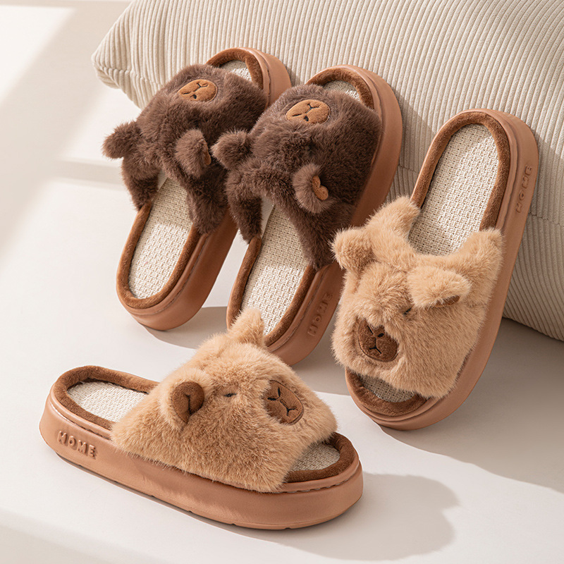 Hemp Cartoon Women's Slippers  - Embroidery Flat Shoes recensione e prezzo