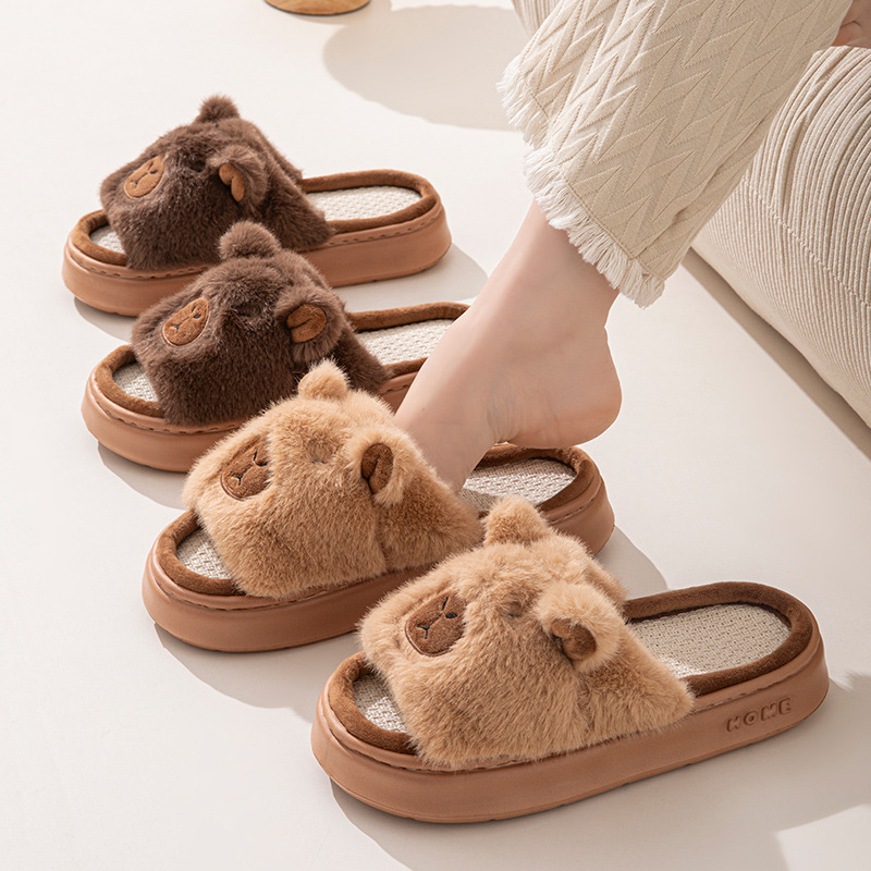 Hemp Cartoon Women's Slippers  - Embroidery Flat Shoes recensione e prezzo