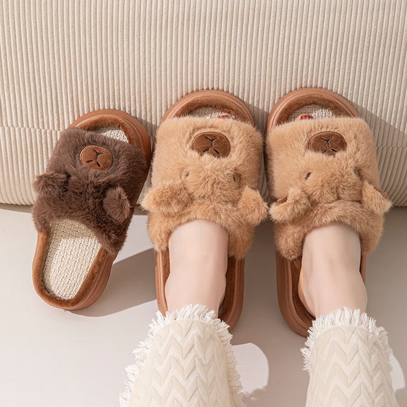 Hemp Cartoon Women's Slippers  - Embroidery Flat Shoes recensione e prezzo