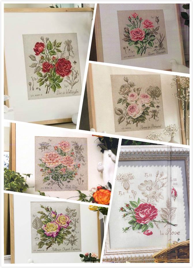 Dfea-Flower Series Rose Cross  - Embroidery X Stitch recensione e prezzo