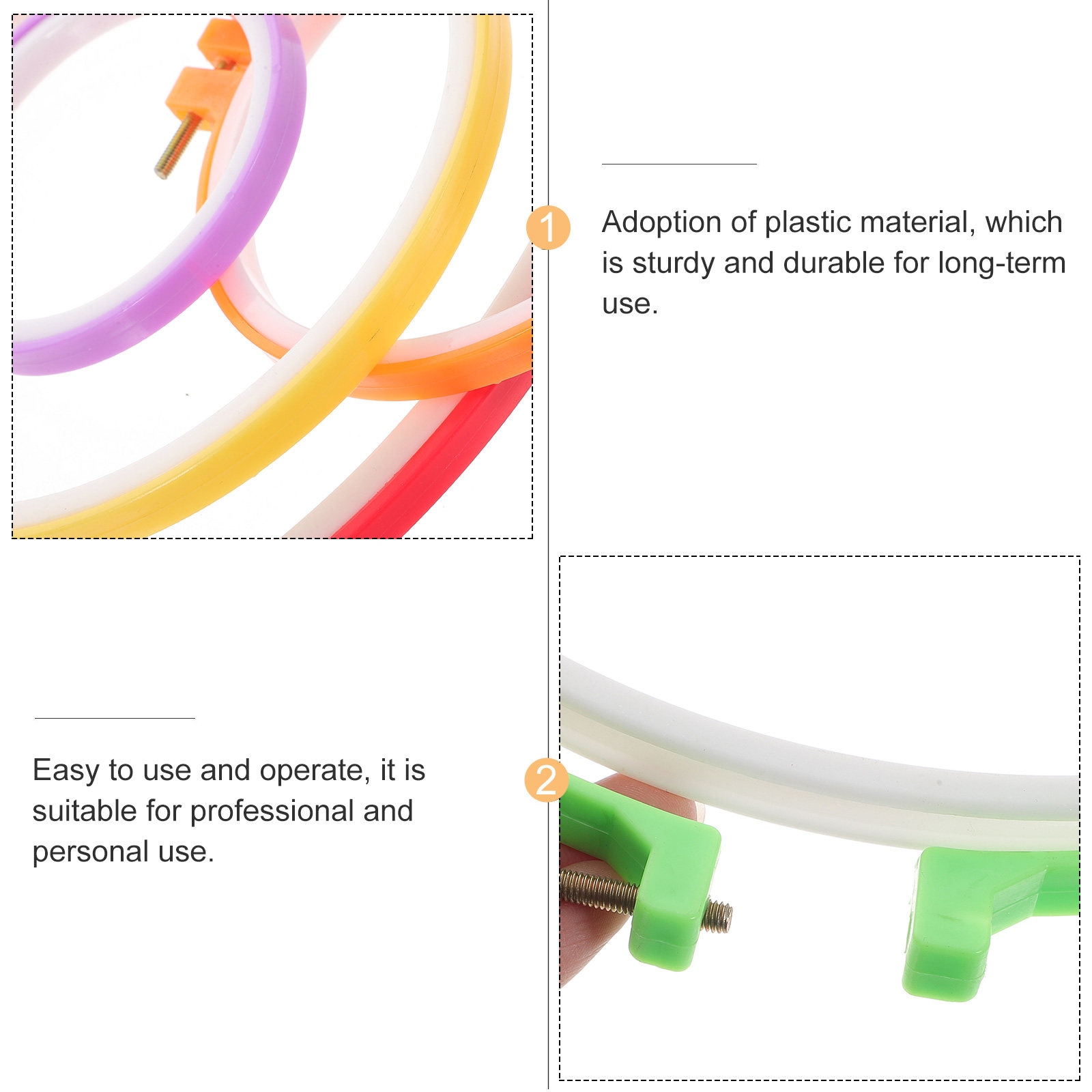 7Pcs Sturdy Adjustable Embroid - Embroidery Hoop Stand recensione e prezzo