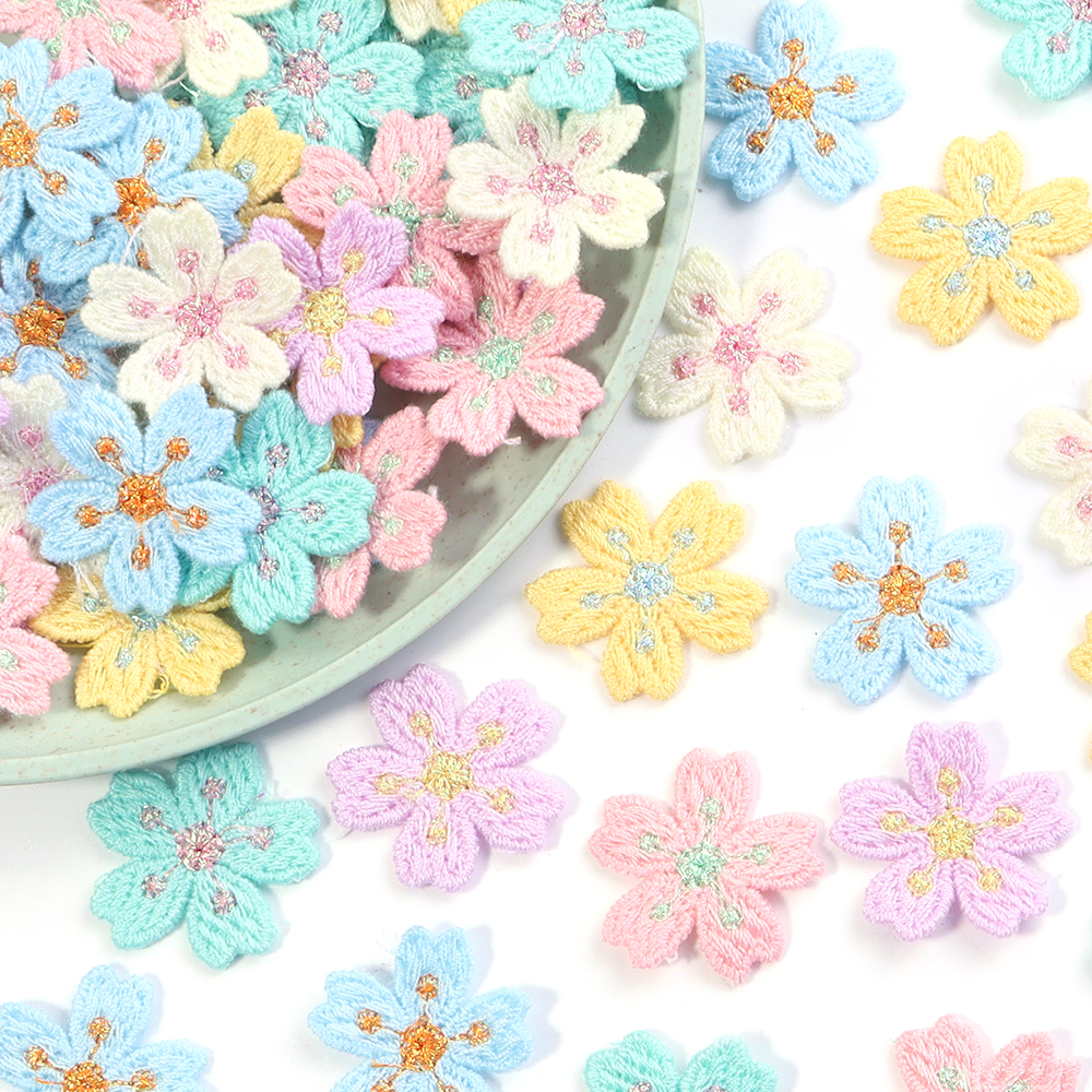 20pcs/lot Colorful 2.4cm Embro - Embroidery Cloth recensione e prezzo