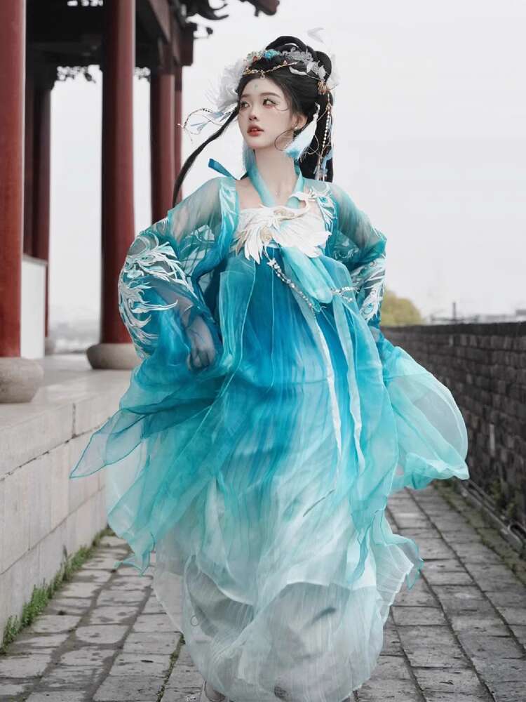 New Peacock Hanfu Womens fashi - Embroidery Shirt recensione e prezzo