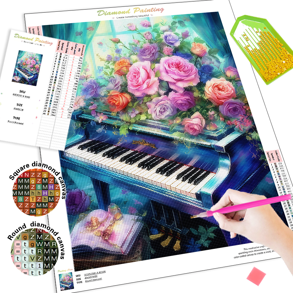 1pc frameless  Diamond Paintin - Embroidery Flower recensione e prezzo