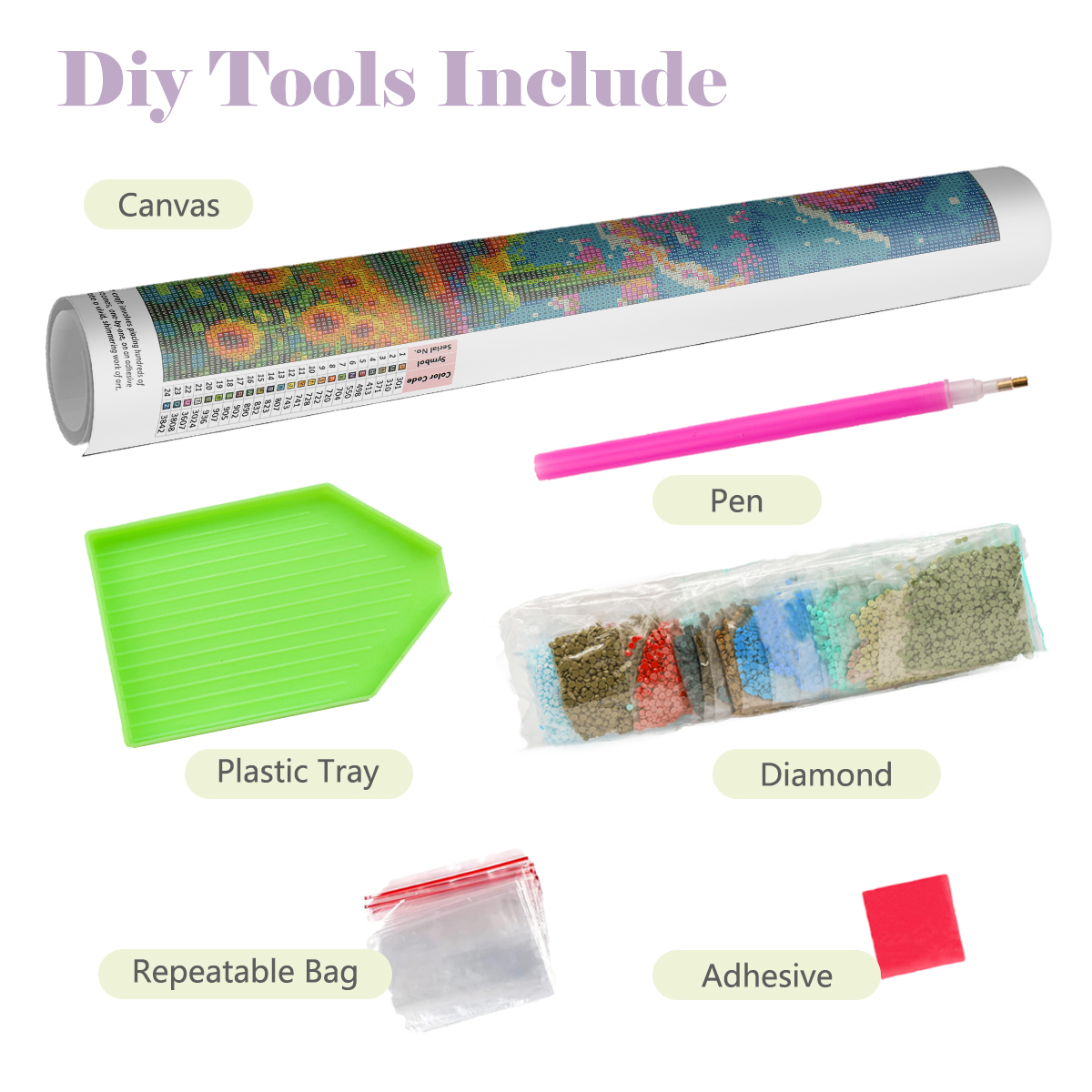 1pc frameless  Diamond Paintin - Embroidery Flower recensione e prezzo