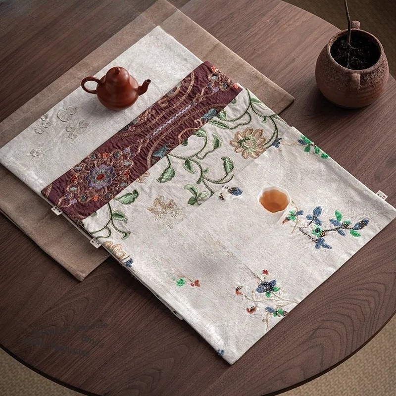 Brocade Embroidery Fabrics Tea - Embroidery Cloth recensione e prezzo