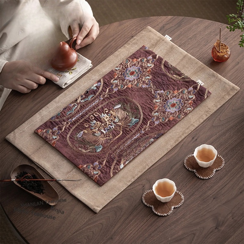 Brocade Embroidery Fabrics Tea - Embroidery Cloth recensione e prezzo
