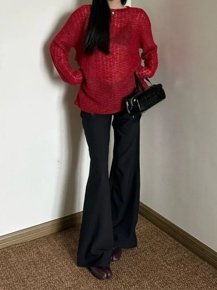 Y2K See-Through Knitted Women' - Embroidery Shirt recensione e prezzo