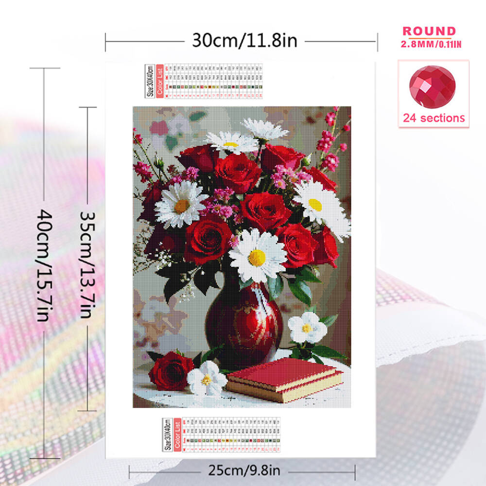 5D DIY Diamond Embroidery Rose - Embroidery Flower recensione e prezzo