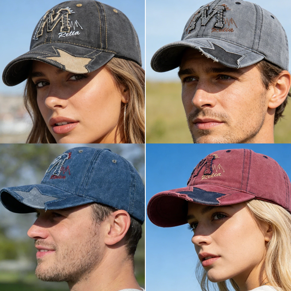 Hot Sale Unisex Retro Baseball - Embroidery Letter M recensione e prezzo