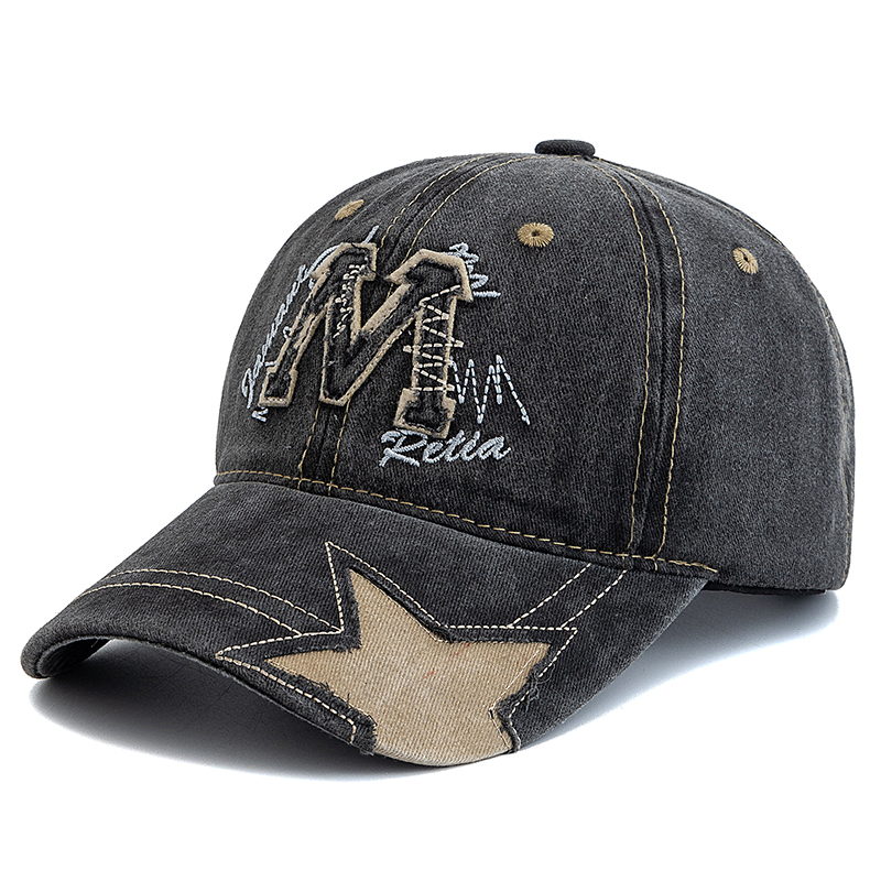 Hot Sale Unisex Retro Baseball - Embroidery Letter M recensione e prezzo