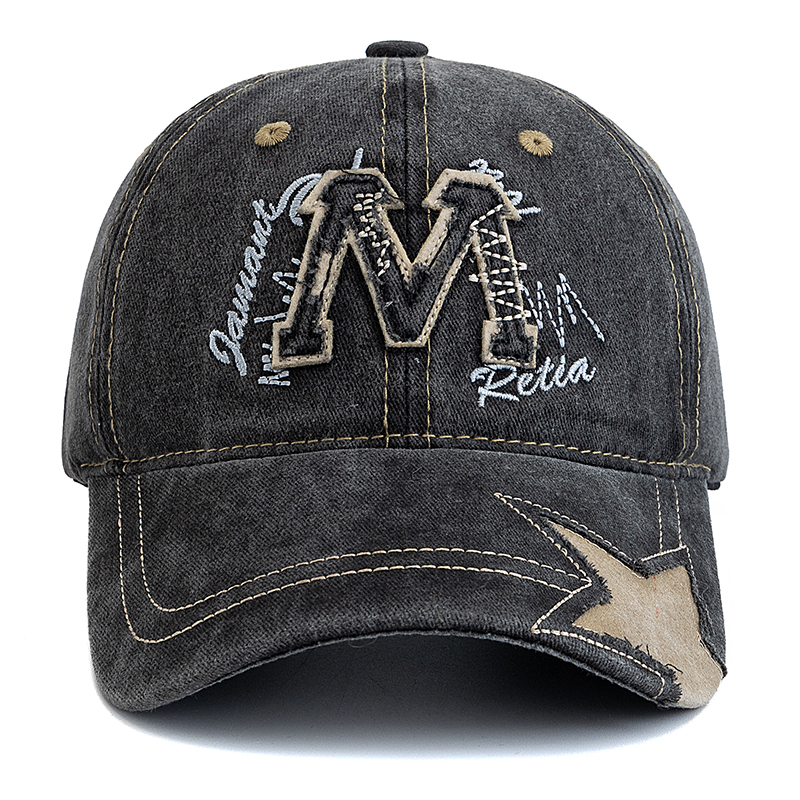 Hot Sale Unisex Retro Baseball - Embroidery Letter M recensione e prezzo